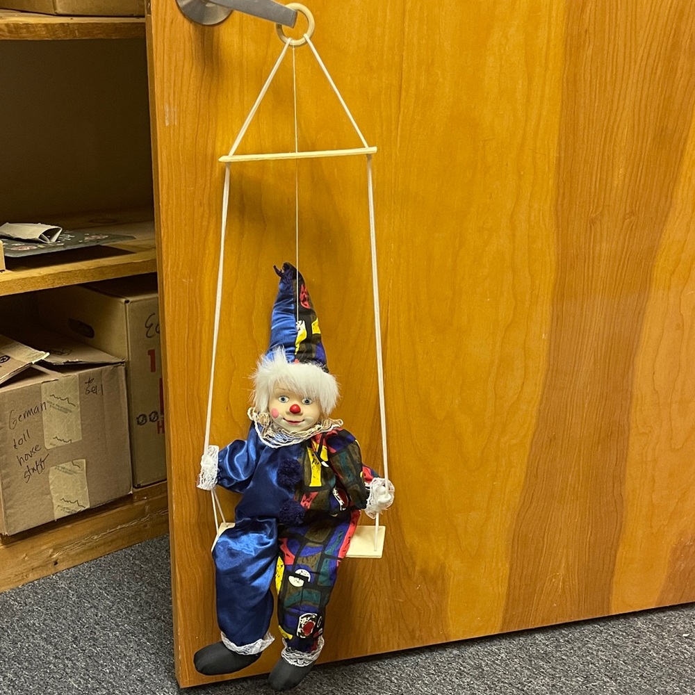 Colorful Clown Doll Swing Toy